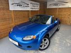 Mazda MX5 Cabrio * 1.8 Benzine * Garantie *, Auto's, Mazda, Cabriolet, Blauw, Leder, Handgeschakeld