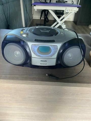 Philips CD Radio Cassette Recorder, Enlèvement, Utilisé, Philips, Avec radio