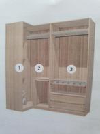 ALS NIEUW - L-vormige kledingkast (Pax - Ikea), Huis en Inrichting, Ophalen, Eikenhout, 200 cm of meer, 50 tot 75 cm