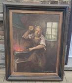 Huile sur toile forgeron signe, Antiquités & Art, Enlèvement