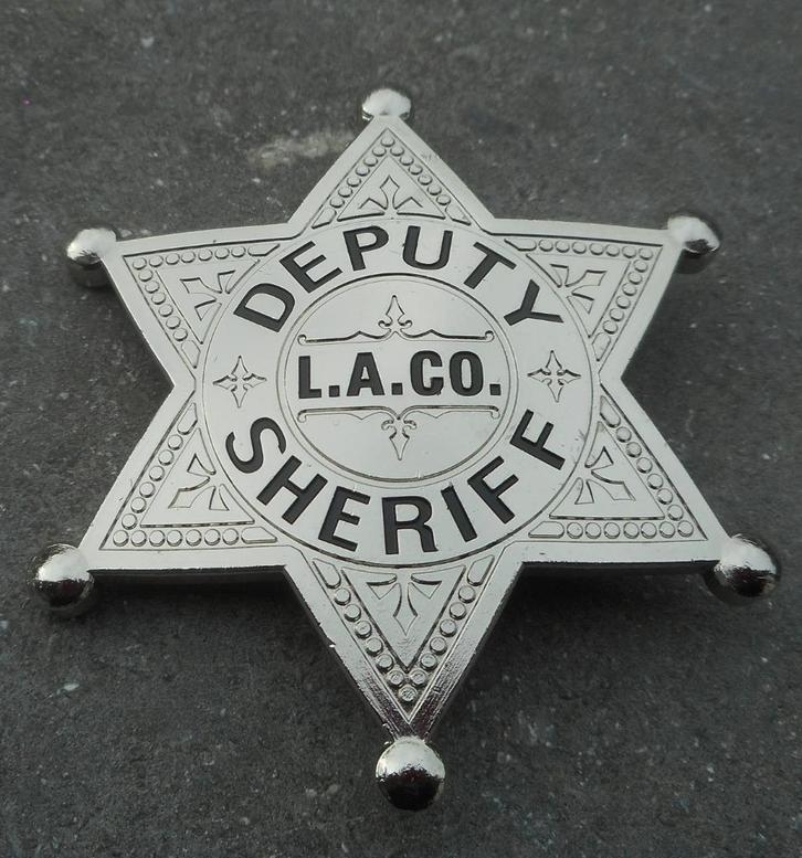 USA ETOILE DE DEPUTY SHERIFF L.A.CO., Verzamelen, Militaria | Algemeen, Rijkswacht, Embleem of Badge, Verzenden