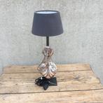 Unieke stoer landelijke tafellamp, Huis en Inrichting, Lampen | Tafellampen, Ophalen, Gebruikt