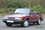 Saab 900 i cabriolet (bj 1993), Auto's, Zwart, Cabriolet, Leder, Bedrijf