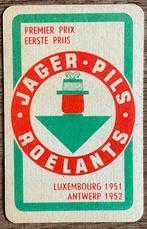 JAGER PILS/ROELANTS oude speelkaart, Verzamelen, Ophalen of Verzenden, Zo goed als nieuw, Overige typen, Overige merken