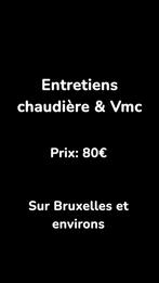 Entretiens chaudière, Bricolage & Construction, Chauffage & Radiateurs, Enlèvement ou Envoi