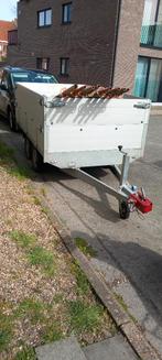 aanhangwagen dubbelas 750 kg, Auto diversen, Aanhangers en Bagagewagens, Ophalen, Zo goed als nieuw
