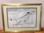 A1499. De Sneeuwvogel, 2005, gesigneerd abstract schilderij, Antiquités & Art, Art | Peinture | Abstraite, Enlèvement ou Envoi