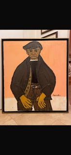 De Boer  (1986  José Chapellier)olie op doek 97x107cm, Ophalen of Verzenden