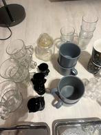 Lot bekers, glazen, theelichten en meer, Verre ou Verres, Comme neuf, Verre, Enlèvement