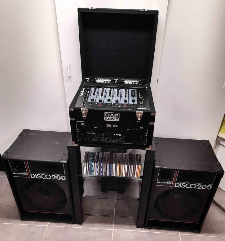 DJ set met of zonder luidsprekers als nieuw te beluisteren, Muziek en Instrumenten, Dj-sets en Draaitafels, Zo goed als nieuw