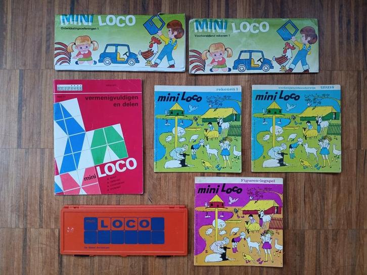 Oude mini Loco met 6 boekjes, Kinderen en Baby's, Speelgoed | Educatief en Creatief, Zo goed als nieuw, Taal en Lezen, Rekenen
