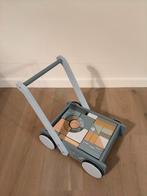 Houten looprek met blokken, Enfants & Bébés, Jouets | Jouets en bois, Enlèvement, Comme neuf