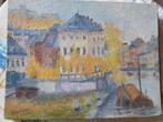 Peinture le grognon Namur 1900 signée Adry Kaisin, Ophalen of Verzenden