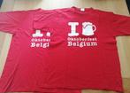 2 identieke T-shirts 'I love Oktoberfest Belgium' (maat M), Gedragen, Maat 48/50 (M), Ophalen of Verzenden, B&c