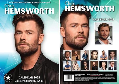 Chris Hemsworth kalender 2025, Diversen, Kalenders, Nieuw, Jaarkalender, Ophalen of Verzenden