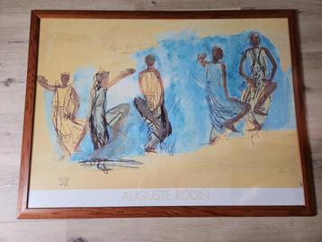 Très grand cadre sous verre  120 cm x 90 cm  beschikbaar voor biedingen