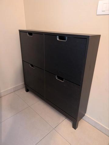 Vandaag op te halen. 2x Ikea Ställ schoenkastjes zwart  beschikbaar voor biedingen