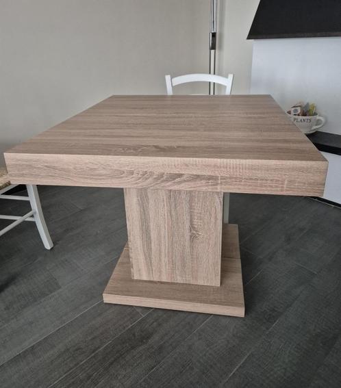Uitschuifbare eettafel van 100 cm tot 250 cm, Huis en Inrichting, Tafels | Eettafels, Zo goed als nieuw, Vijf personen of meer
