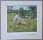 EMILE CLAUS / BOERENMEISJE / KLEUROFFSET / 66x68cm / PASSE, Ophalen of Verzenden