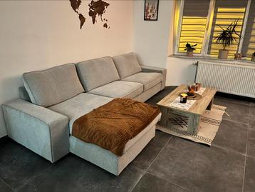 Canapé IKEA KIVIK 4 places avec méridienne, Enlèvement, Comme neuf, Tissus