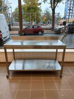 Table inox sur roue, Huis en Inrichting, Keuken | Keukenelementen, Ophalen, Gebruikt, Overige kleuren, 150 tot 200 cm