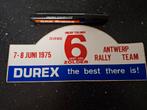 Sticker Antwerp Durex rally team 1975 Zolder autorally, Ophalen of Verzenden, Zo goed als nieuw, Auto of Motor