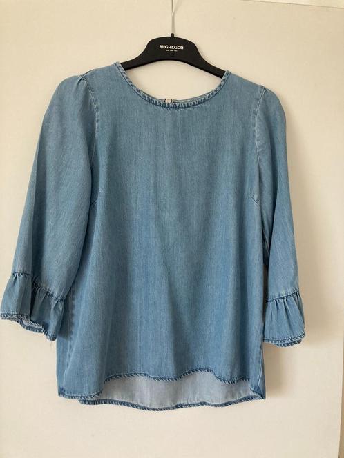 Jeans bloesje Vero Moda maat S, Kleding | Dames, Blouses en Tunieken, Maat 36 (S), Blauw, Ophalen of Verzenden
