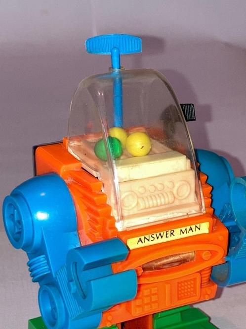 Robot Ding a ling Answer Man met accupakket Zeldzame vintage, Antiek en Kunst, Antiek | Speelgoed, Ophalen of Verzenden
