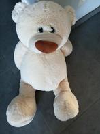 Mooie crèmekleurige teddy van 85 cm, Verzamelen, Beren en Cherished Teddies, Ophalen of Verzenden, Zo goed als nieuw, Overige typen