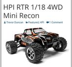 Rc hpi 1/18  rc car + 1 chassis, Utilisé, Enlèvement ou Envoi