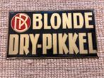 Glacoide Blonde Dry- Pikkel 1927, Verzamelen, Merken en Reclamevoorwerpen, Ophalen of Verzenden, Zo goed als nieuw, Reclamebord