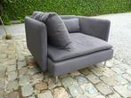Canapé fauteuil chaise basse moderne IKEA tissu gris, Maison & Meubles, Fauteuils, Enlèvement, Tissus