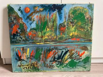 Abstract schilderij beschikbaar voor biedingen