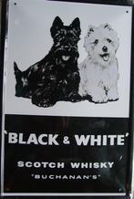 BNLACK AND WHITE WHISKEY REKLAME -METAAL-, Verzamelen, Ophalen of Verzenden