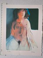 Originele litho van Colette Bitker "Naakte vrouw", Antiek en Kunst, Ophalen of Verzenden