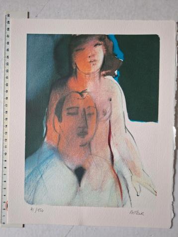 Originele litho van Colette Bitker "Naakte vrouw" beschikbaar voor biedingen