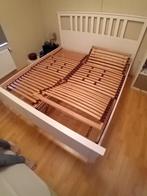 LIT IKEA HEMNES 180 de large (avec sommiers, sans matelas), Comme neuf, Enlèvement, 180 cm, Deux personnes