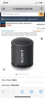 Baffle Sony neuf et emballé Bluetooth Waterproof, TV, Hi-fi & Vidéo, Enceintes, Comme neuf