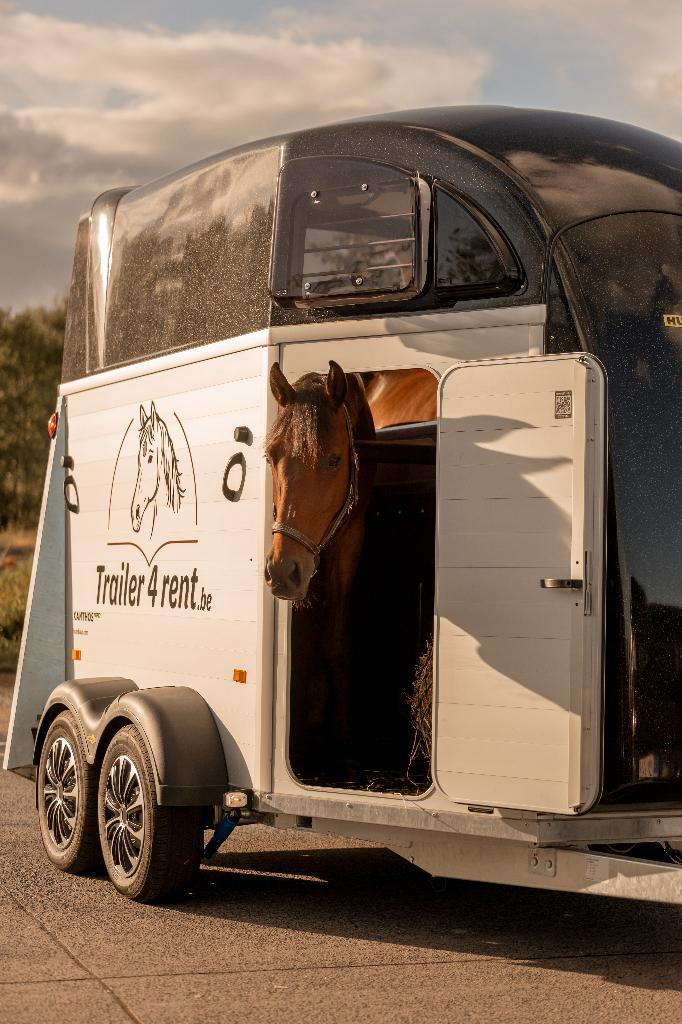 2-paarden trailer te huur Humbaur Xanthos aero, Dieren en Toebehoren, Paarden en Pony's | Trailers en Aanhangwagens, Nieuw, 2-paards trailer