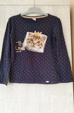 Shirt Frendz taille 110 - 116 chat bleu foncé, Comme neuf, Frendz, Fille, Chemise ou À manches longues