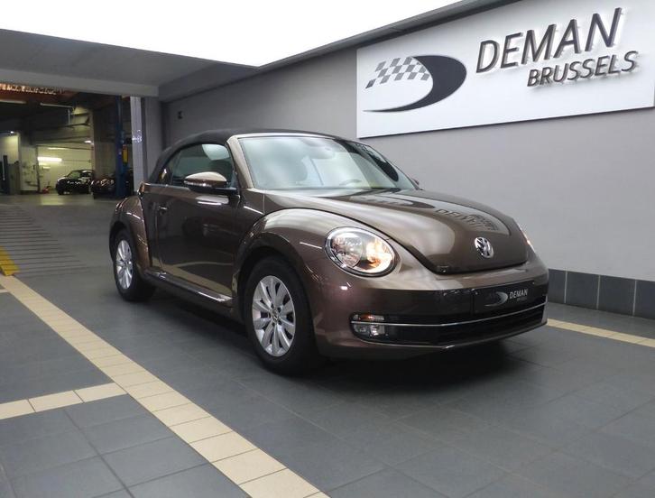 Volkswagen New Beetle bruine 1.2 TSI cabine, Auto's, Volkswagen, Bedrijf, Te koop, Beetle (Kever), ABS, Adaptieve lichten, Airbags