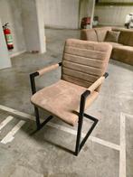 4x bruine stoffe stoelen, Huis en Inrichting, Stoelen, Ophalen, Zo goed als nieuw