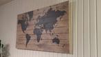 Houten kader wereldkaart, Ophalen, Gebruikt
