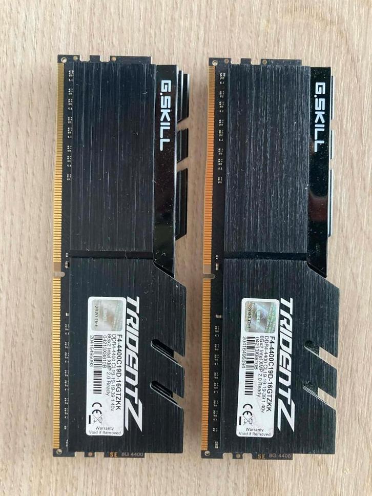 2x8gb ddr4 g.skill trident z 4400 f4-4400c19d, Informatique & Logiciels, Mémoire RAM, DDR4, Enlèvement