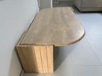 salontafel in travertijn, Ophalen, 100 tot 150 cm, Nieuw, 75 cm of meer