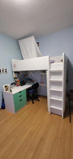 Lit mezzanine avec bureau IKEA Stuva, Huis en Inrichting, Ophalen, Gebruikt, Eenpersoons, 160 tot 180 cm