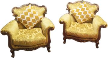 Paire de fauteuils baroque rococo état impecable