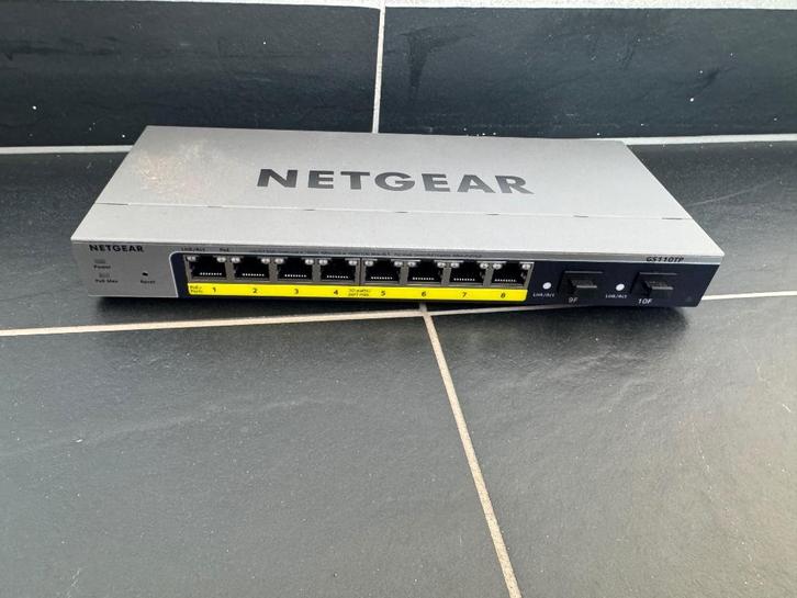 Netgear GS110TP, Computers en Software, Netwerk switches, Gebruikt, Ophalen of Verzenden