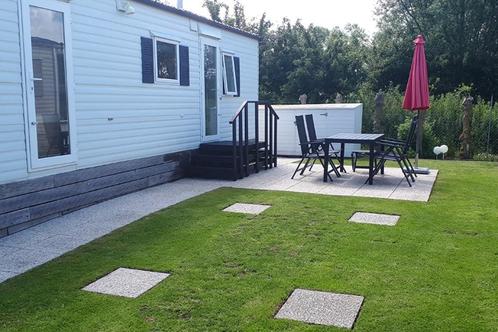 te huur stacaravan Knokke-Heist Belgische kust, Vakantie, Campings, Recreatiepark, Aan zee, Internet, Tuin, Tv