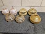 vintage glazen lampkapjes  25 euro stuk, Ophalen